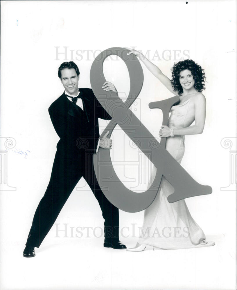 2002 Press Photo Eric McCormack Debra Messing NBC - Historic Images