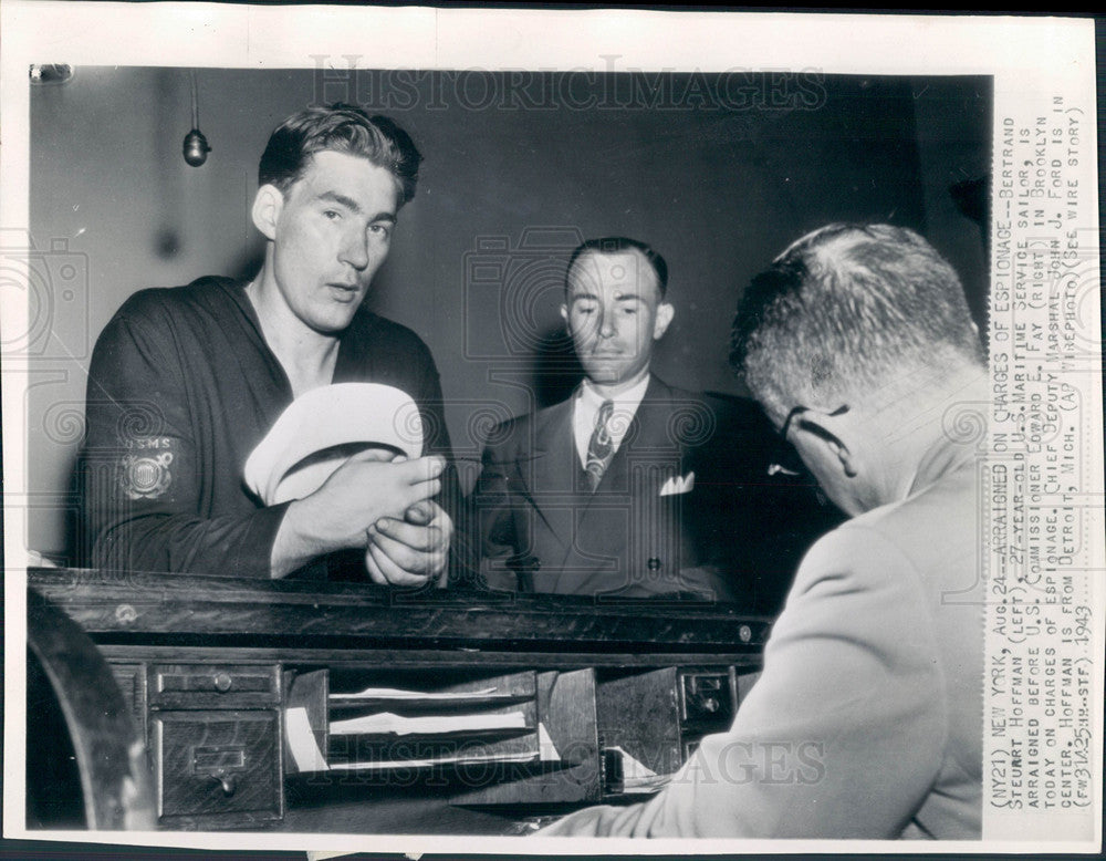 1943 Bertrand Steurt Hoffman espionage-Historic Images