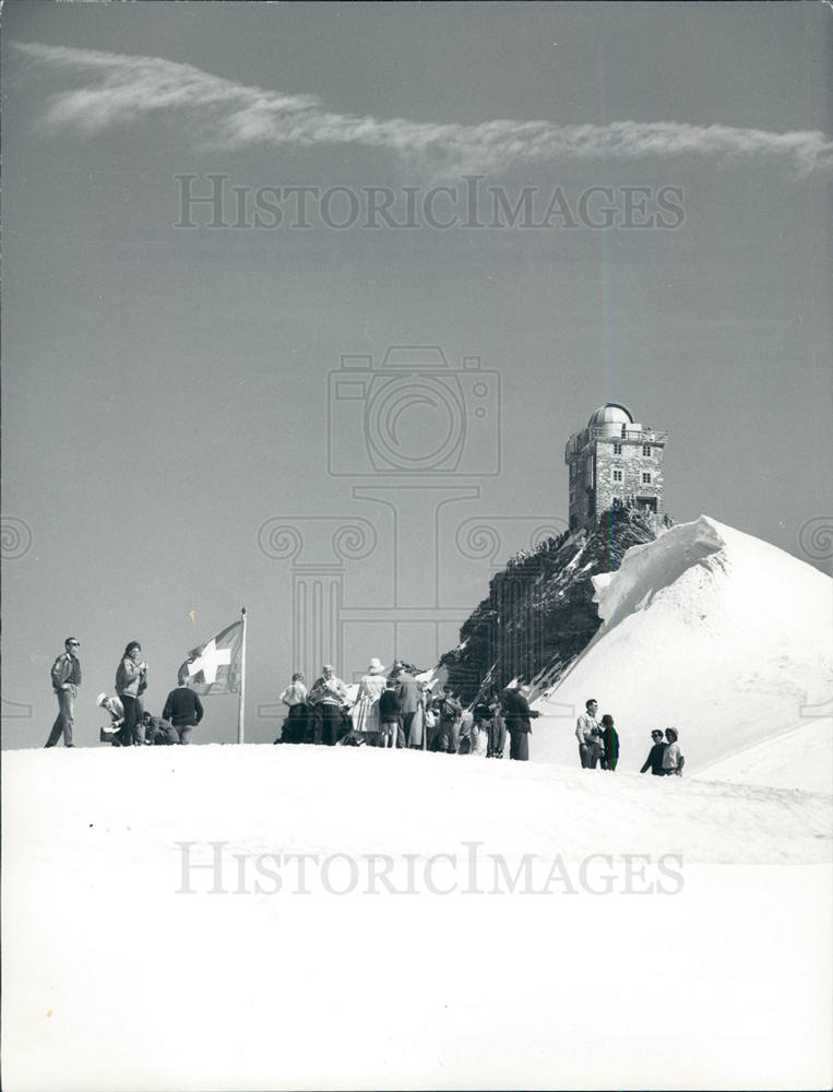 Press Photo Jungfraujoch Bernese Oberland Sphinx - Historic Images