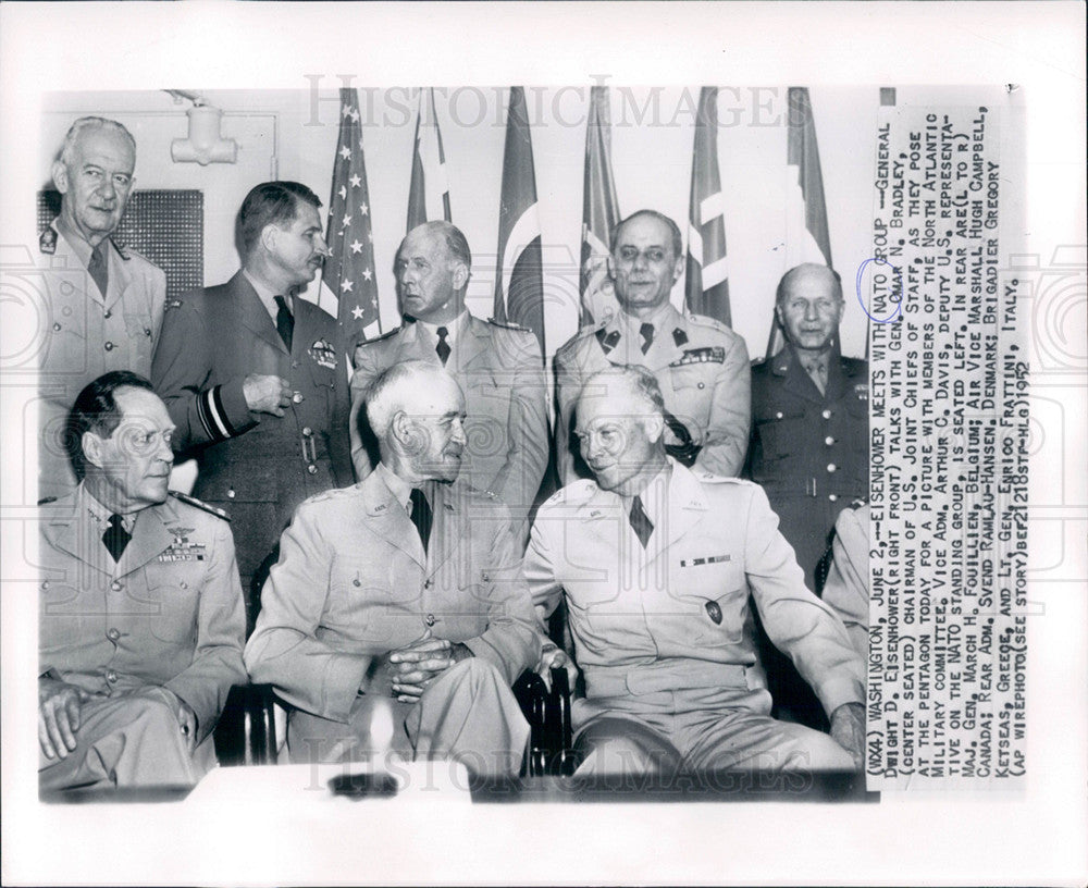 1952 Press Photo North Atlantic Treaty Organization - Historic Images