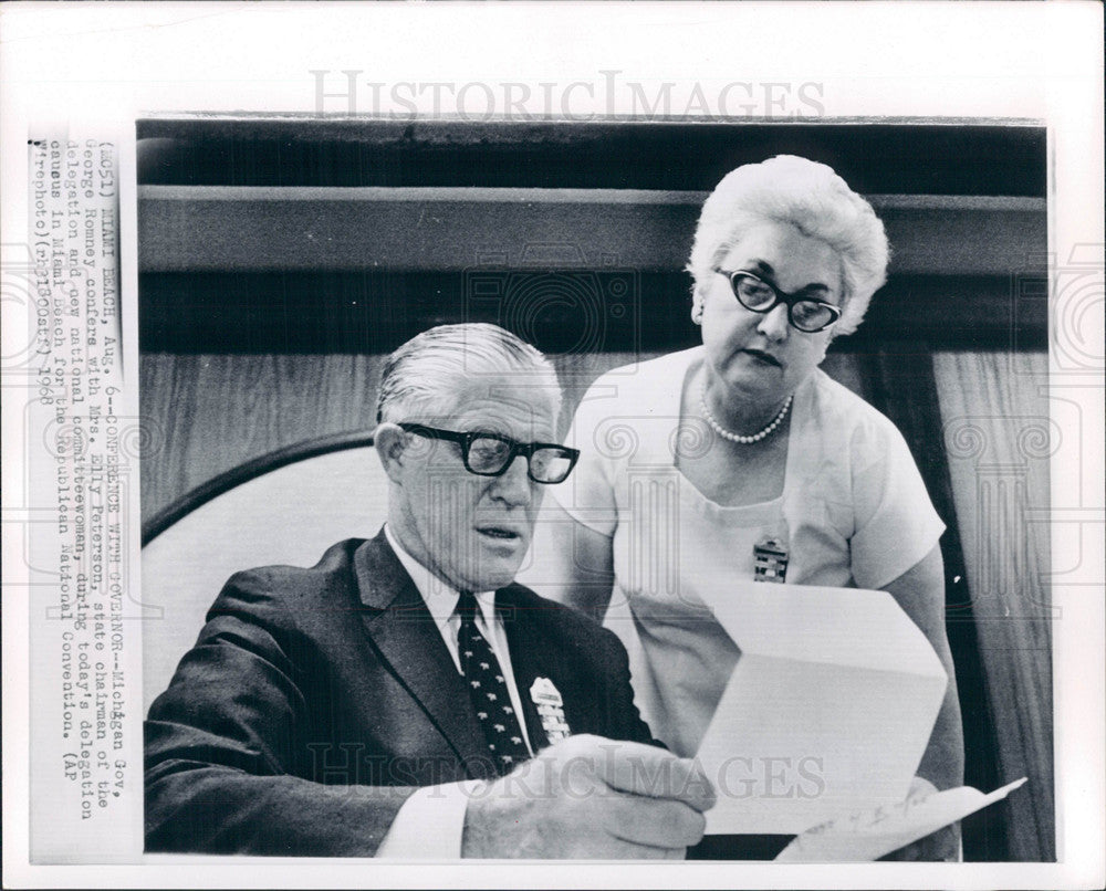 1968 Press Photo romney politician-businessman american - Historic Images