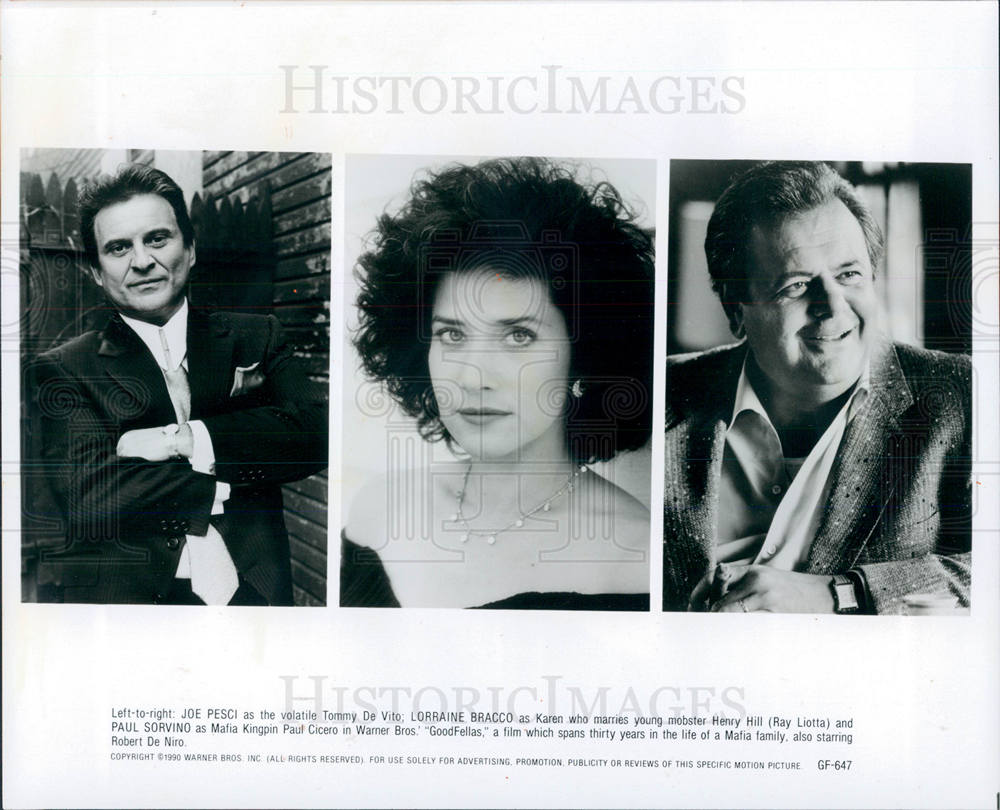 1991 Press Photo Goodfellas Pesci Bracco Sorvino - Historic Images