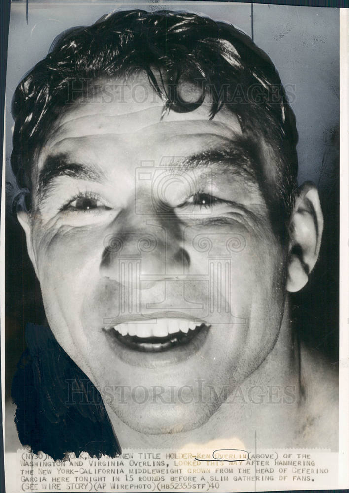 1940 of boxer Ken Overlin - Historic Images
