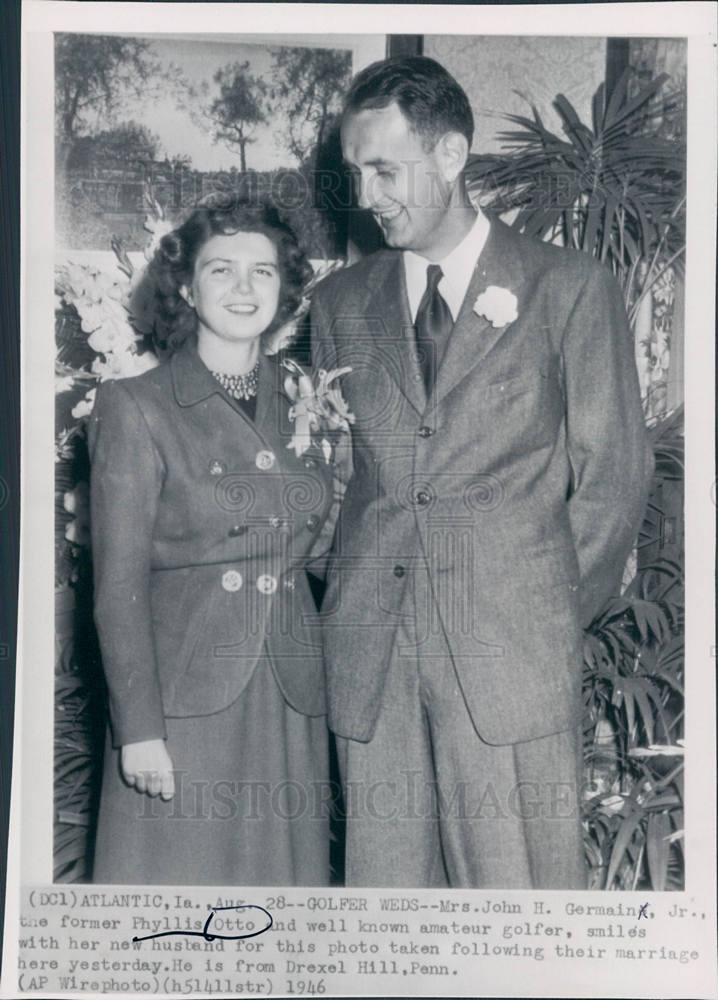 1946 Photo of Amateur Golfer Phyllis Otto - Historic Images