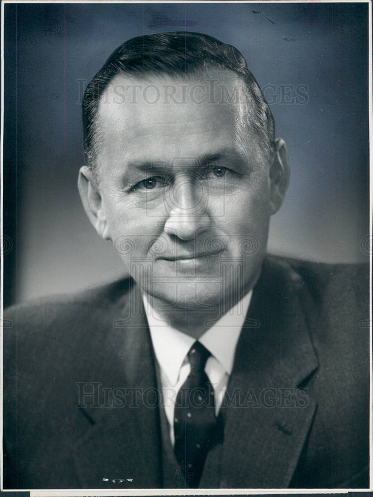 1960 Press Photo Alphonse Ouimet President CBC Canada - Historic Images