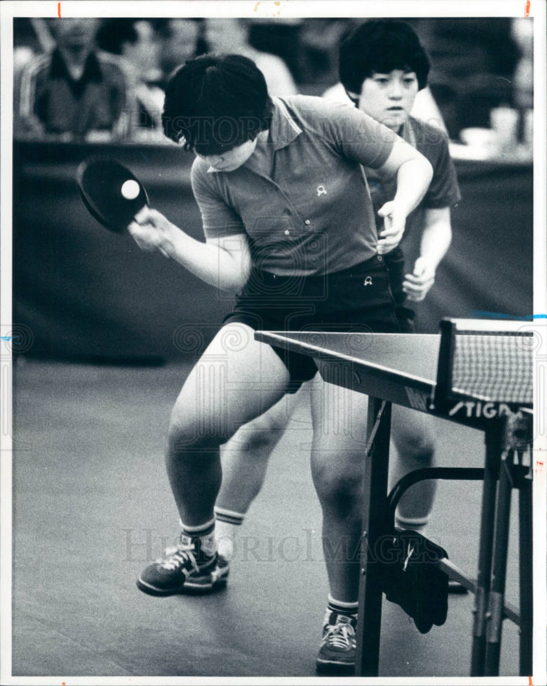 1982 Press Photo Table Tennis - Historic Images