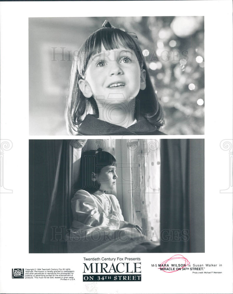 Press Photo Mara Wilson Child Actress - Historic Images