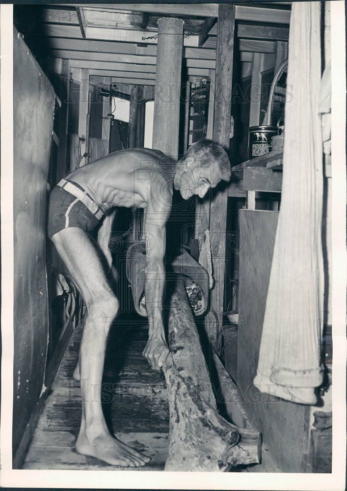 1940 Press Photo Alan D Risley, hermit - Historic Images