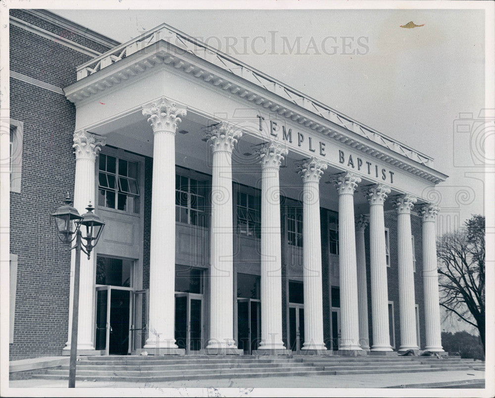 1986 Press Photo temple Baptist will face some problem - Historic Images