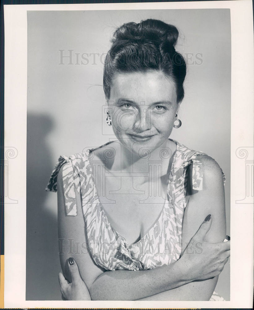 1954 Press Photo Pamela Rivers, &quot;Justice&quot; - Historic Images