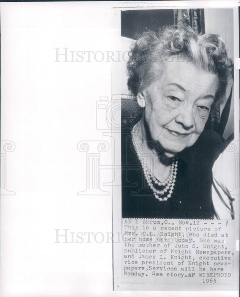 1965 Mrs. C.L. Knight mother obituary-Historic Images