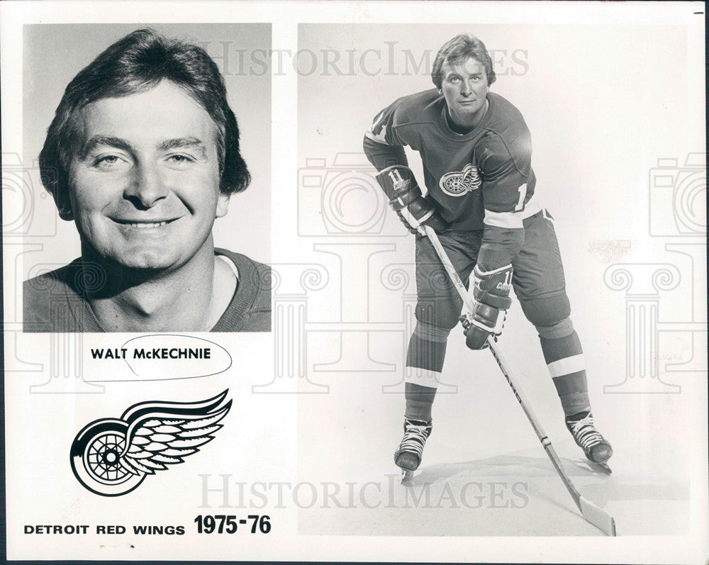 1976 Press Photo Walt McKechnie Red Wings - Historic Images