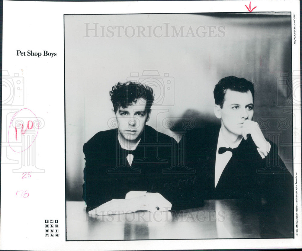 1982 Press Photo Pet Shop Boys - Historic Images