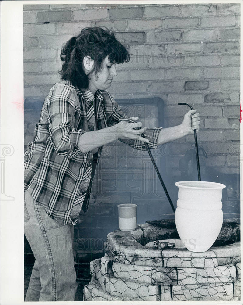 1980 Press Photo Pewabic Pottery - Historic Images