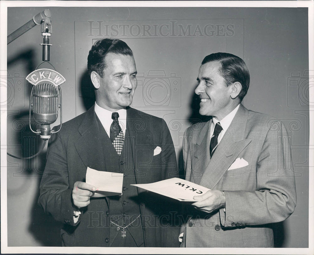 1951 Press Photo J. E. Campeau CKLW TV - Historic Images