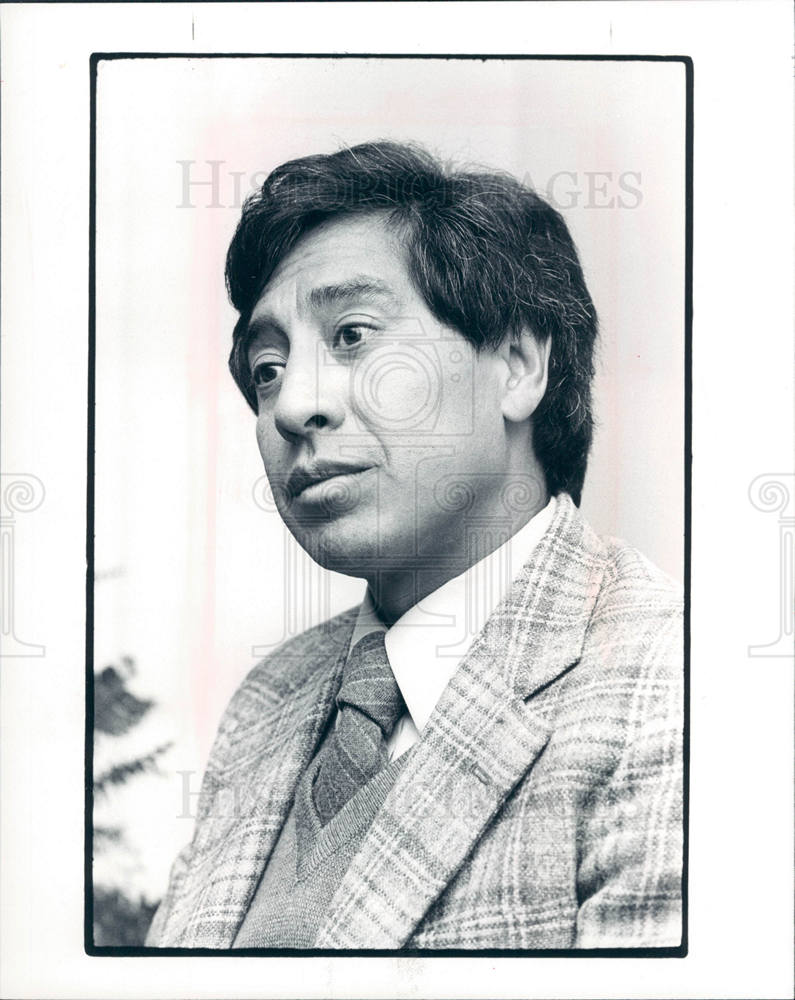 1983 Press Photo Gumecindo Salas Lansing - Historic Images