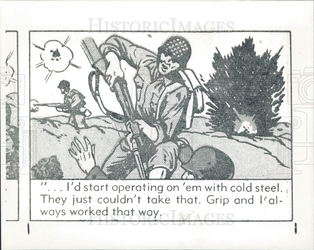 1991 Press Photo World War Two, Comic - Historic Images