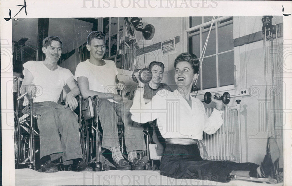 1947 Press Photo veterans rehabilitation - Historic Images