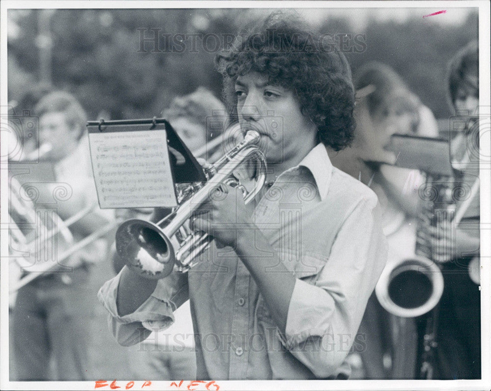 1976 Press Photo Sand Creek band music practice - Historic Images