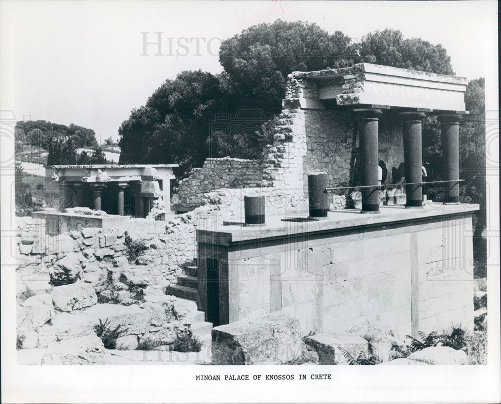 1979 Press Photo Iraklion Crete Knossos Minoan ruins - Historic Images