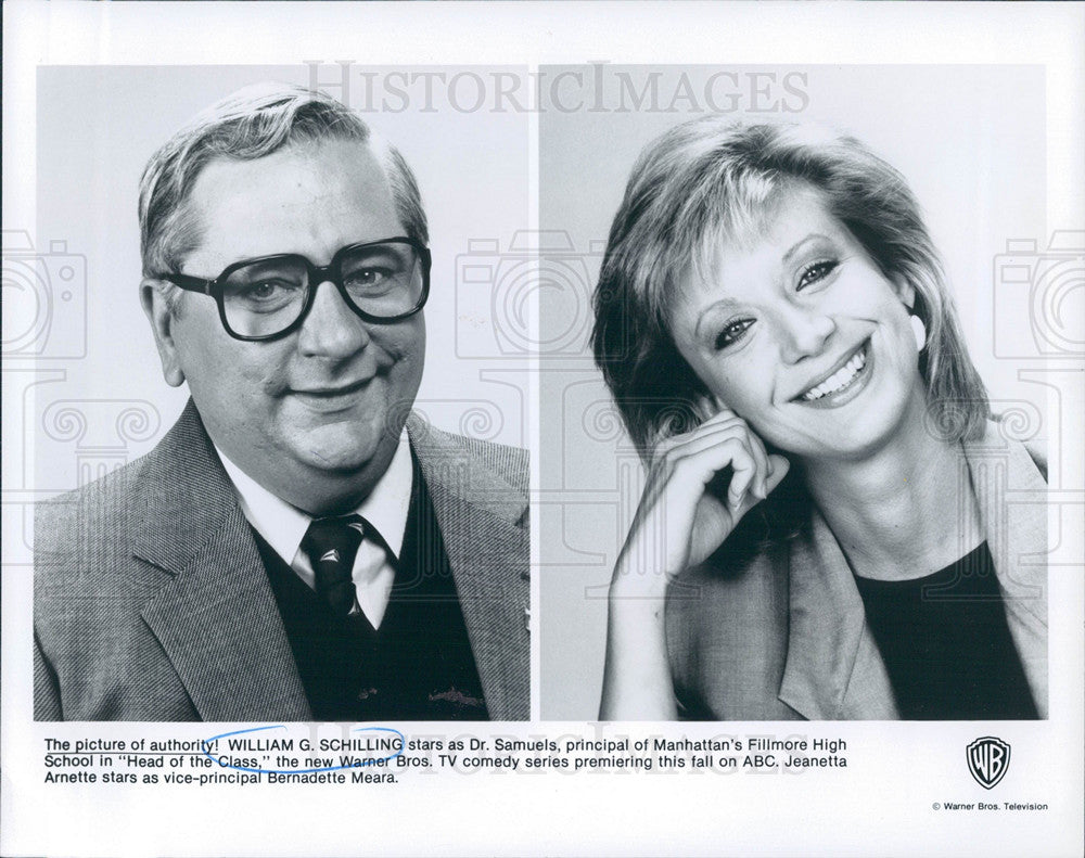 1988 Press Photo William G. Schilling head class - Historic Images