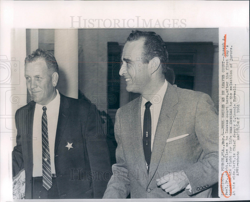 1961 Press Photo Joseph A. Peel, Jr, - Historic Images