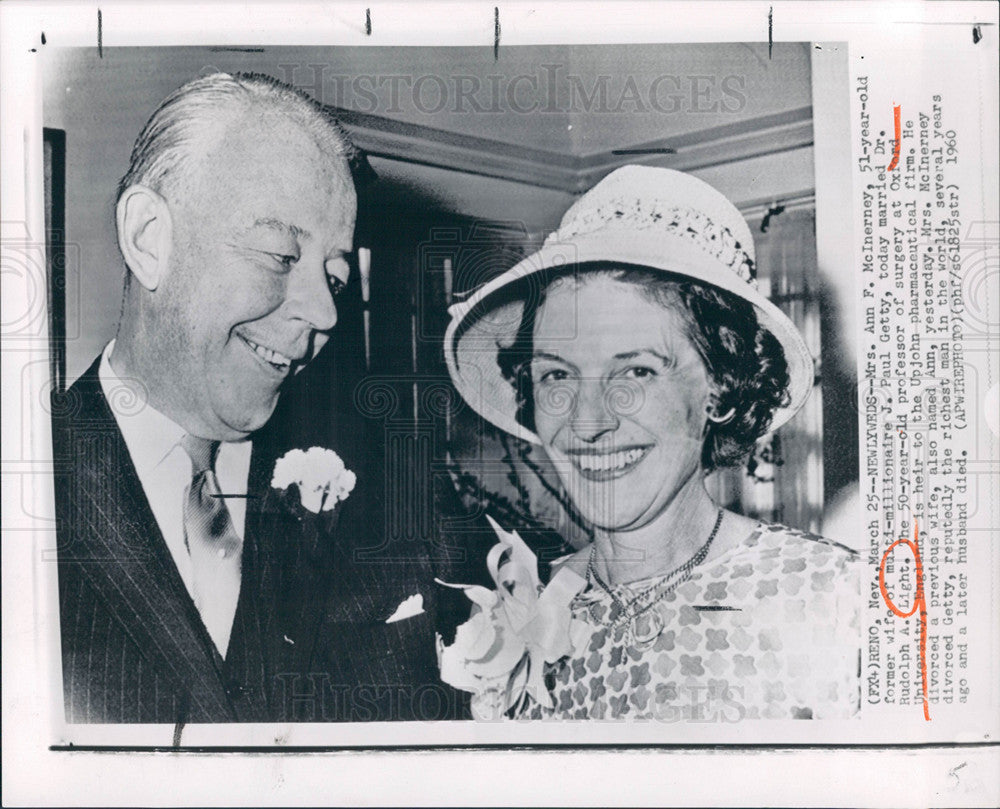 1960 Press Photo Ann McInernay marry Dr.Rudolph Light - Historic Images