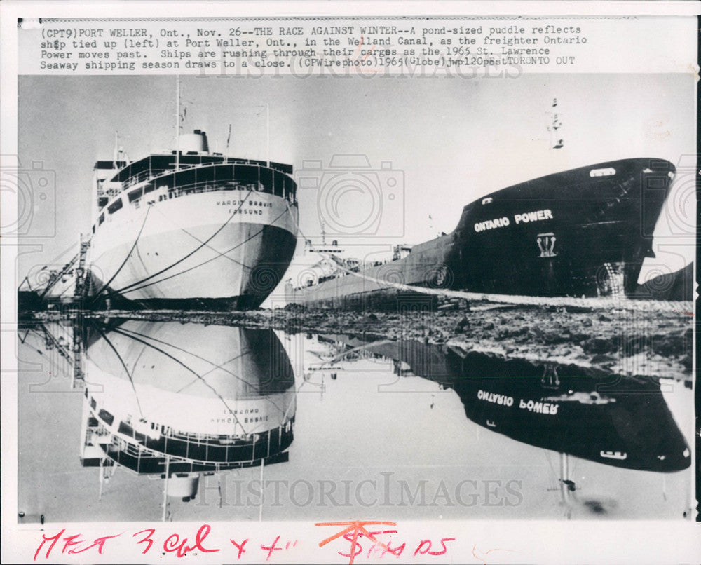 1965 Press Photo Port Weller,Welland Canal - Historic Images