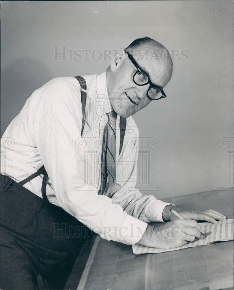 1963 Press Photo Tom Bennett University of Detroit - Historic Images