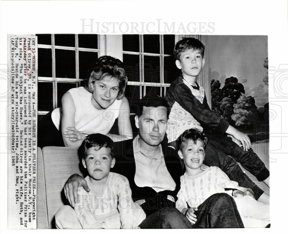 1965 Press Photo frank gilroy - Historic Images