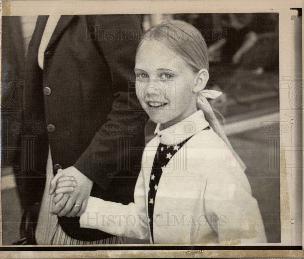 1972 Press Photo Lee Wallace daughter Governor George - Historic Images