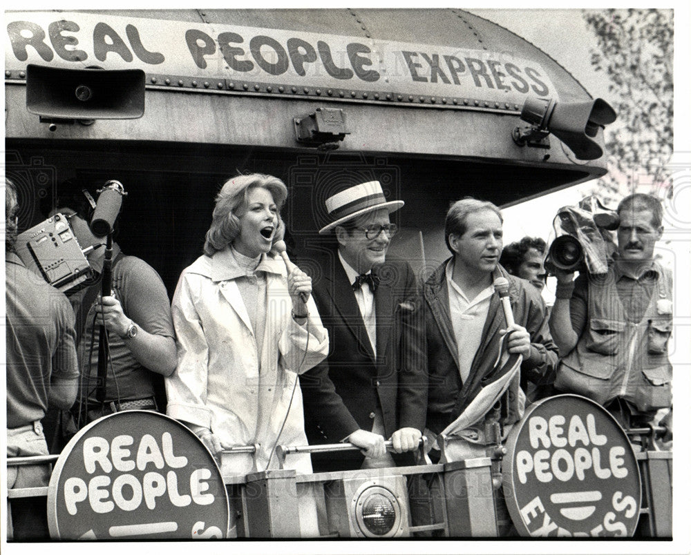 Press Photo Sarah Purcell TV Host &quot;Real People&quot; - Historic Images