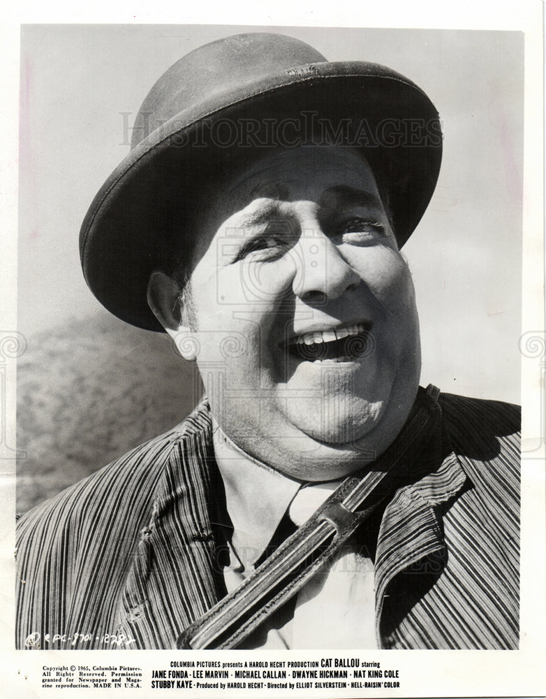 1965 Press Photo Stubby Kaye American comic actor - Historic Images