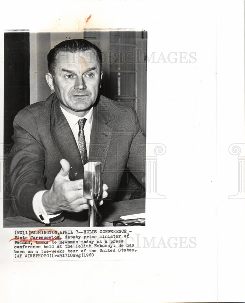 1960 : Deputy PM of Poland Piotr Jaroszewicz - Historic Images