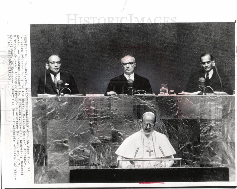 1965 Press Photo pope paul iv - Historic Images