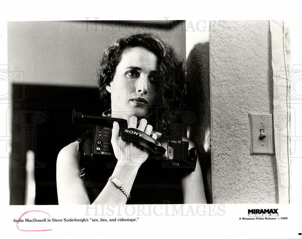 1989 Press Photo Andie MacDowell sex lies videotape - Historic Images