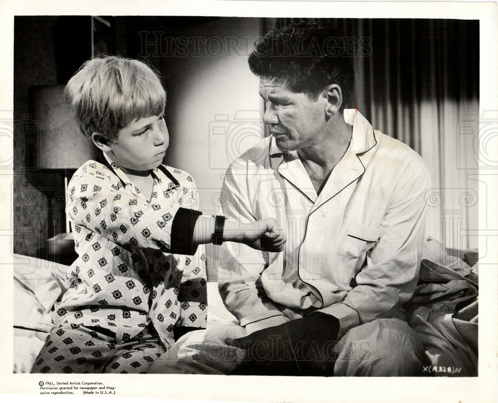 1961 Press Photo Stanley Livingston Charles Bronson - Historic Images