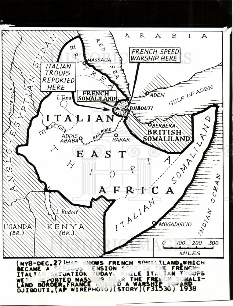 1938 Press Photo French Somaliland - Historic Images