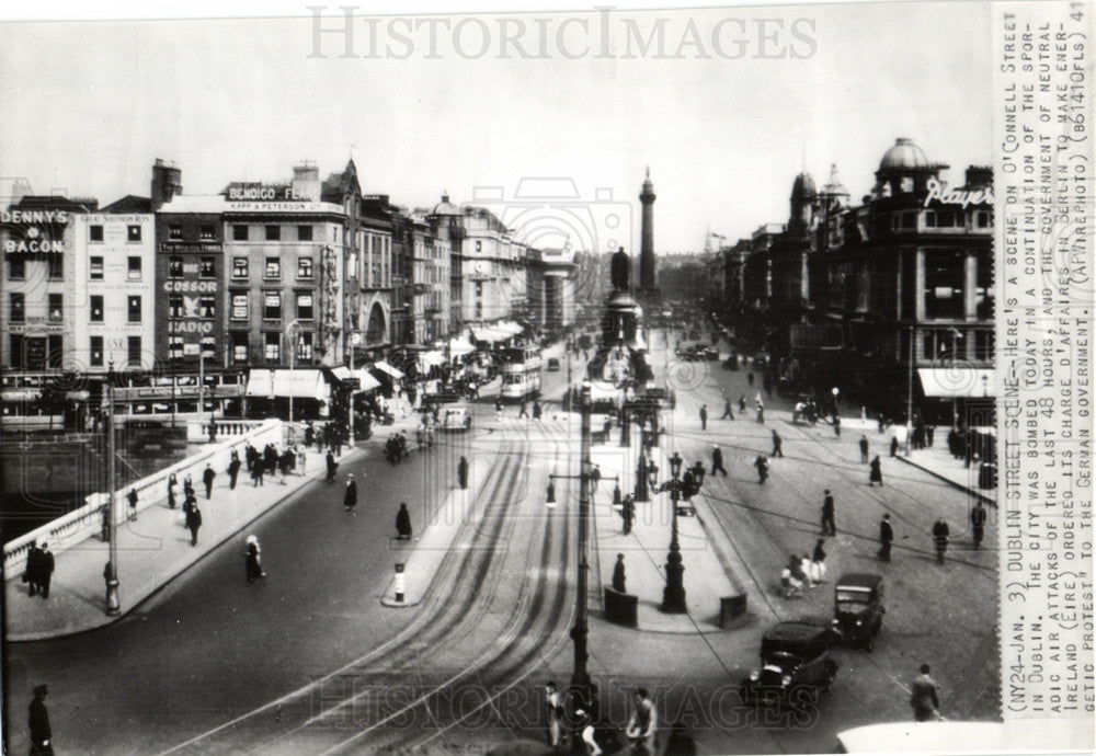 1941 O&#39;CONNEL STREET IN DUBLIN-Historic Images