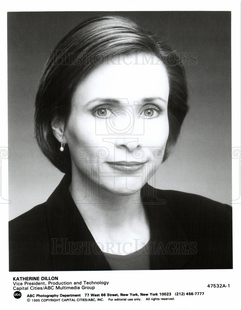 1995 Press Photo katherine dillon vice president ABC - Historic Images