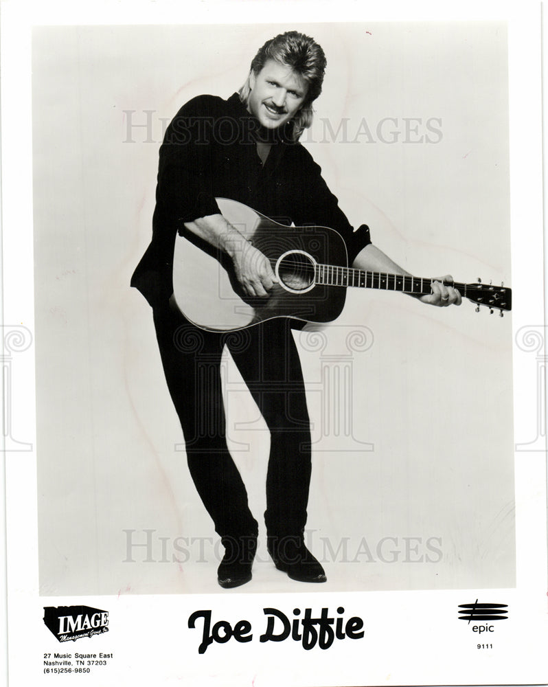 1992 Press Photo Joe Diffie, country singer, promotiona - Historic Images