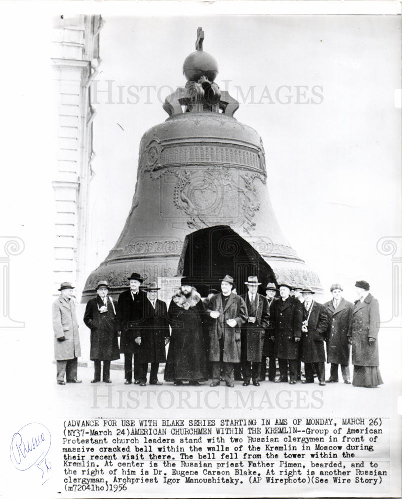 1956 Press Photo American Protestant leaders Kremlin - Historic Images