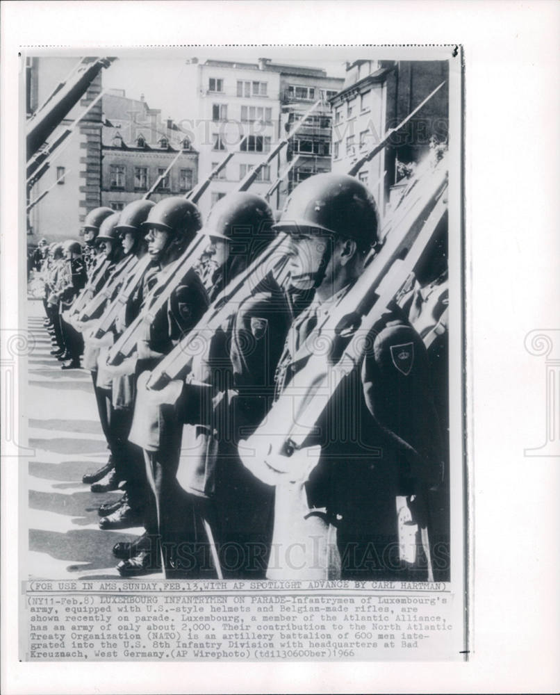 1966 Luxembourg&#39;s Army Infantry Division-Historic Images