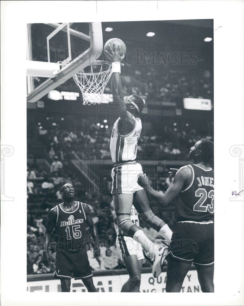 Press Photo orlando woolridge, basketball, NBA - Historic Images