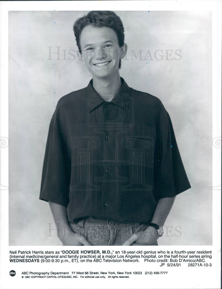 1991 Press Photo Neil Patrick Harris American actor - Historic Images