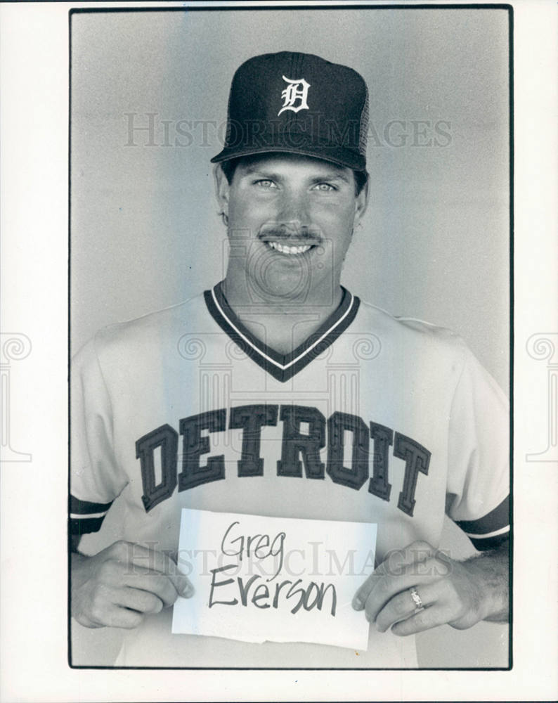 1988 Press Photo Greg Everson Detroit Tigers - Historic Images