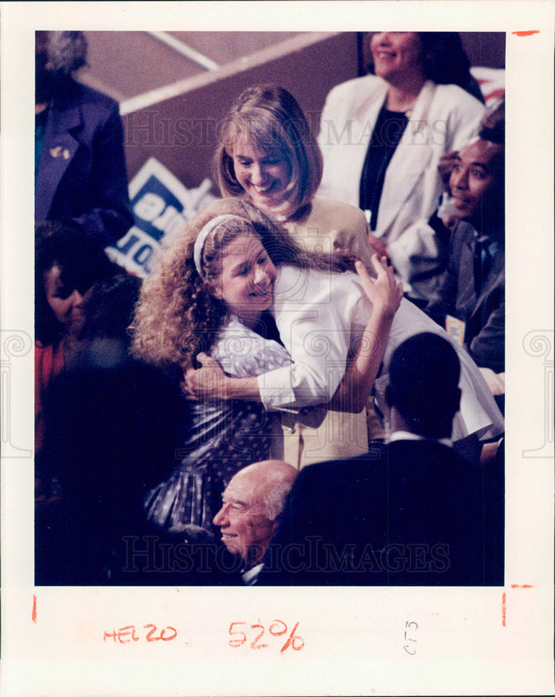 1992 Press Photo Chelsea Clinton Bill Clinton&#39;s child - Historic Images