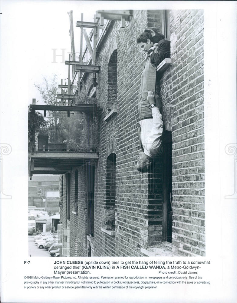 1990 Press Photo John Cleese English actor comedian - Historic Images