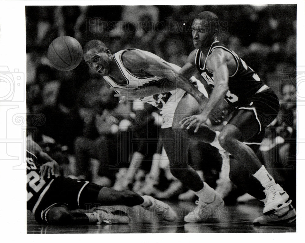 1990 lance blanks basketball texas Detroit-Historic Images