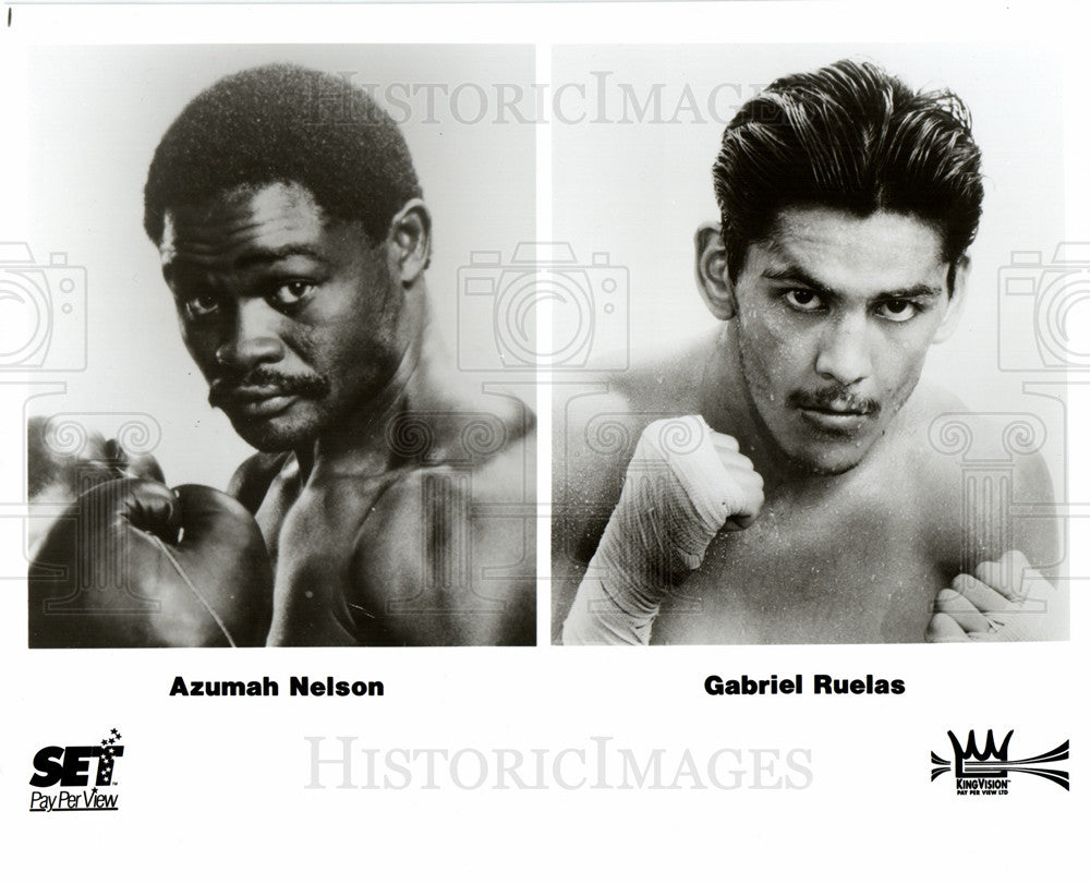 Azumah Nelson Boxer-Historic Images